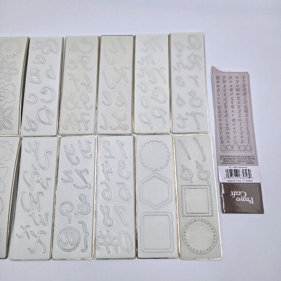 Cuttlebug Harmony Alphabet Die Set 12 Dies Provo Craft Scrapbooking Card Making - Picture 7 of 9